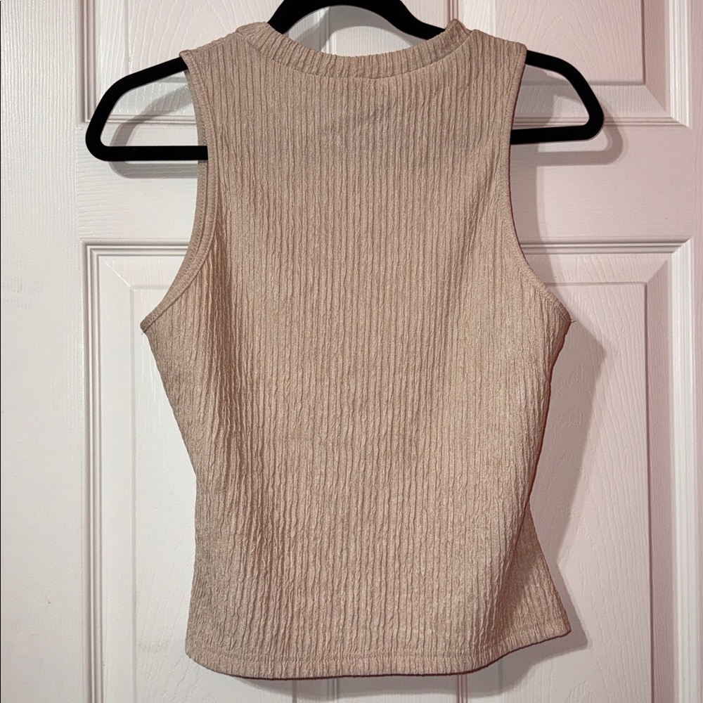SHEIN Ribbed Tan Tank Top - Picture 4 of 4